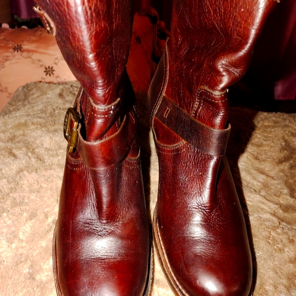 Frye ankle cowboy boots